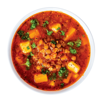 lentils and vegetables soup