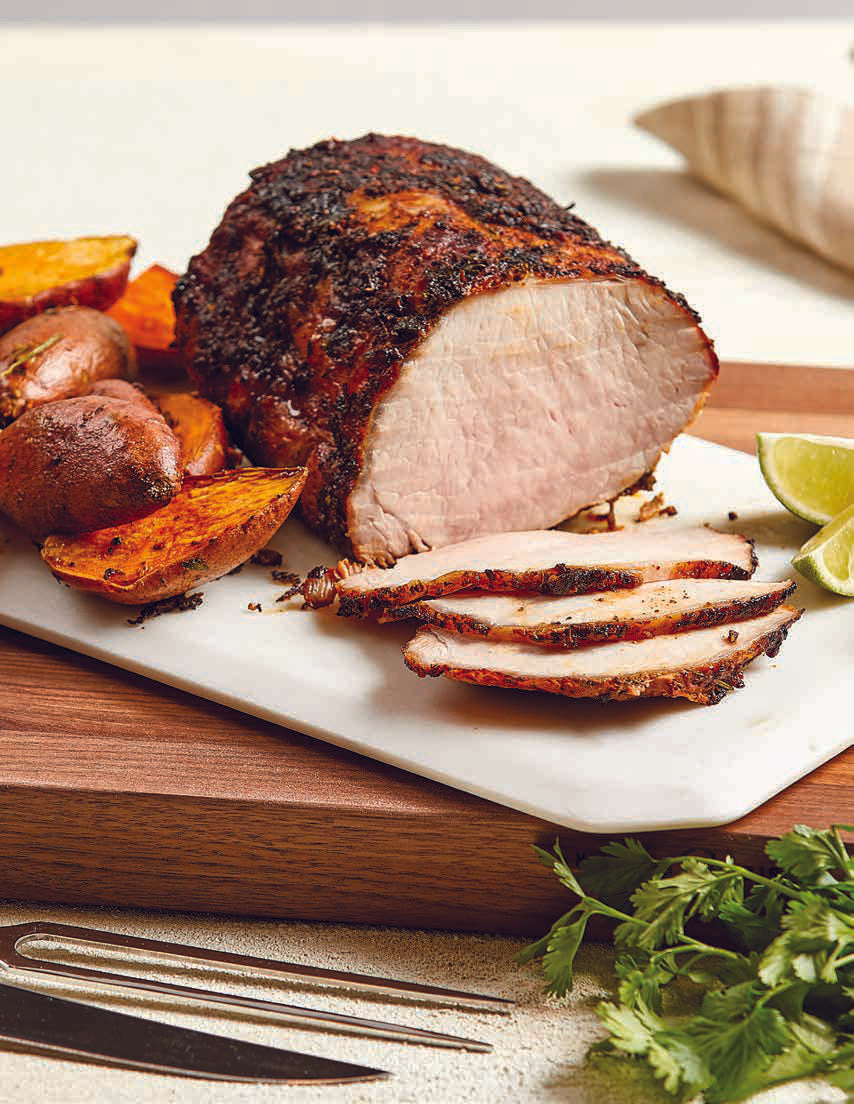 Southwest Seasoned Pork Roast with Sweet Potatoes