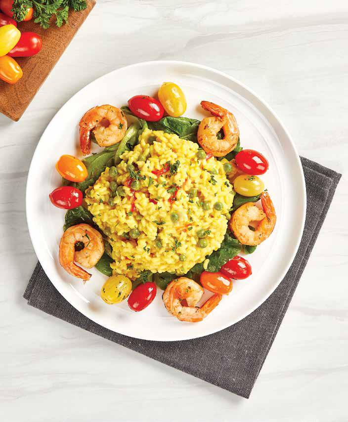 Saffron Risotto with Peas