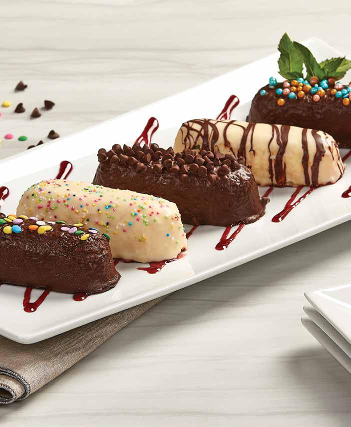 Cream-Stuffed Cakes  Dipped in Chocolate