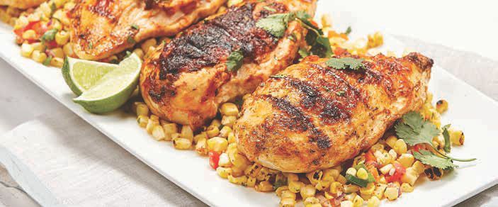 Grilled Chicken with Corn Salad