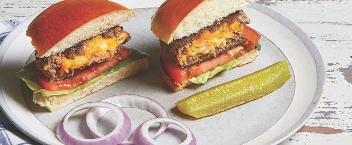 Stuffed Bacon Mac & Cheese Burgers