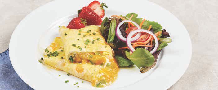 Cheddar Spinach Omelet