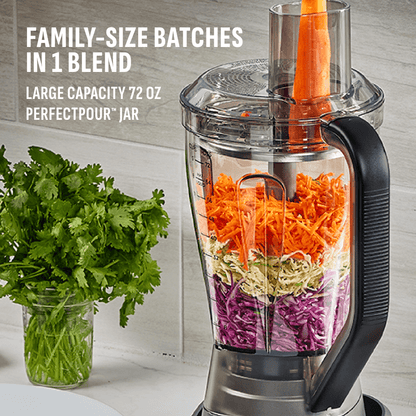 Large capacity Jar with shredded vegetables