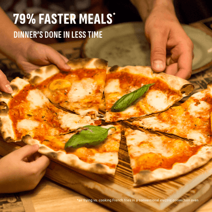 Pizza cooked faster for everyone to share