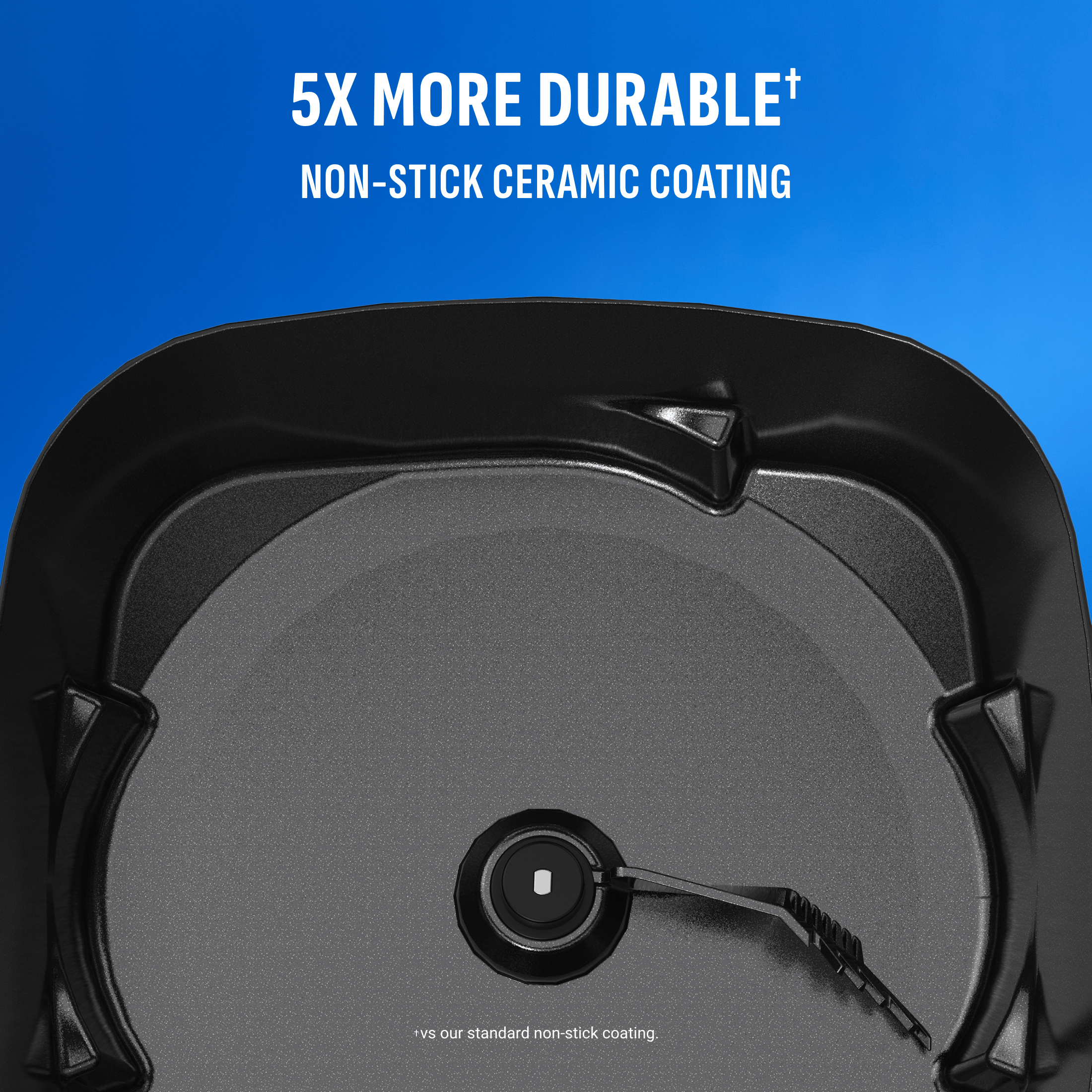 Closeup of non-stick coating