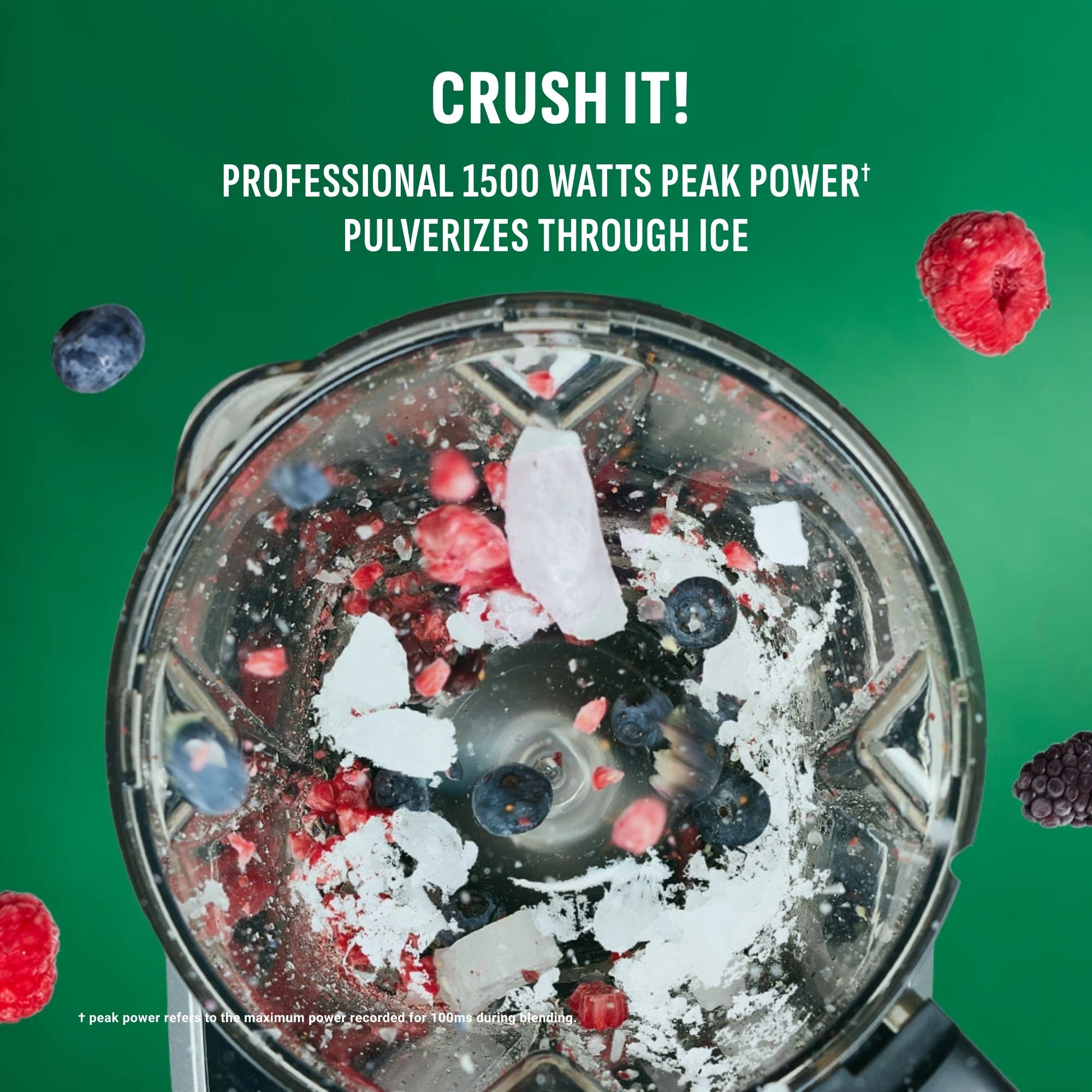 Crush it- ice pulverizes