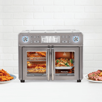 various dishes cooked in the SMARTSYNX™ Duplex Oven