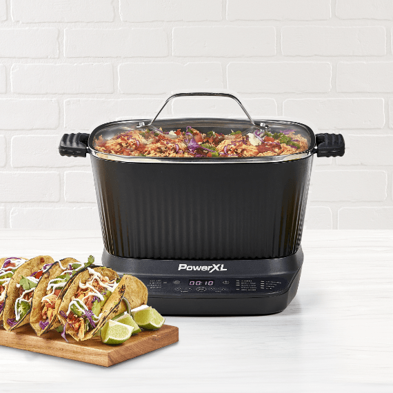 PowerXL Sitrmax Multicooker with tacos