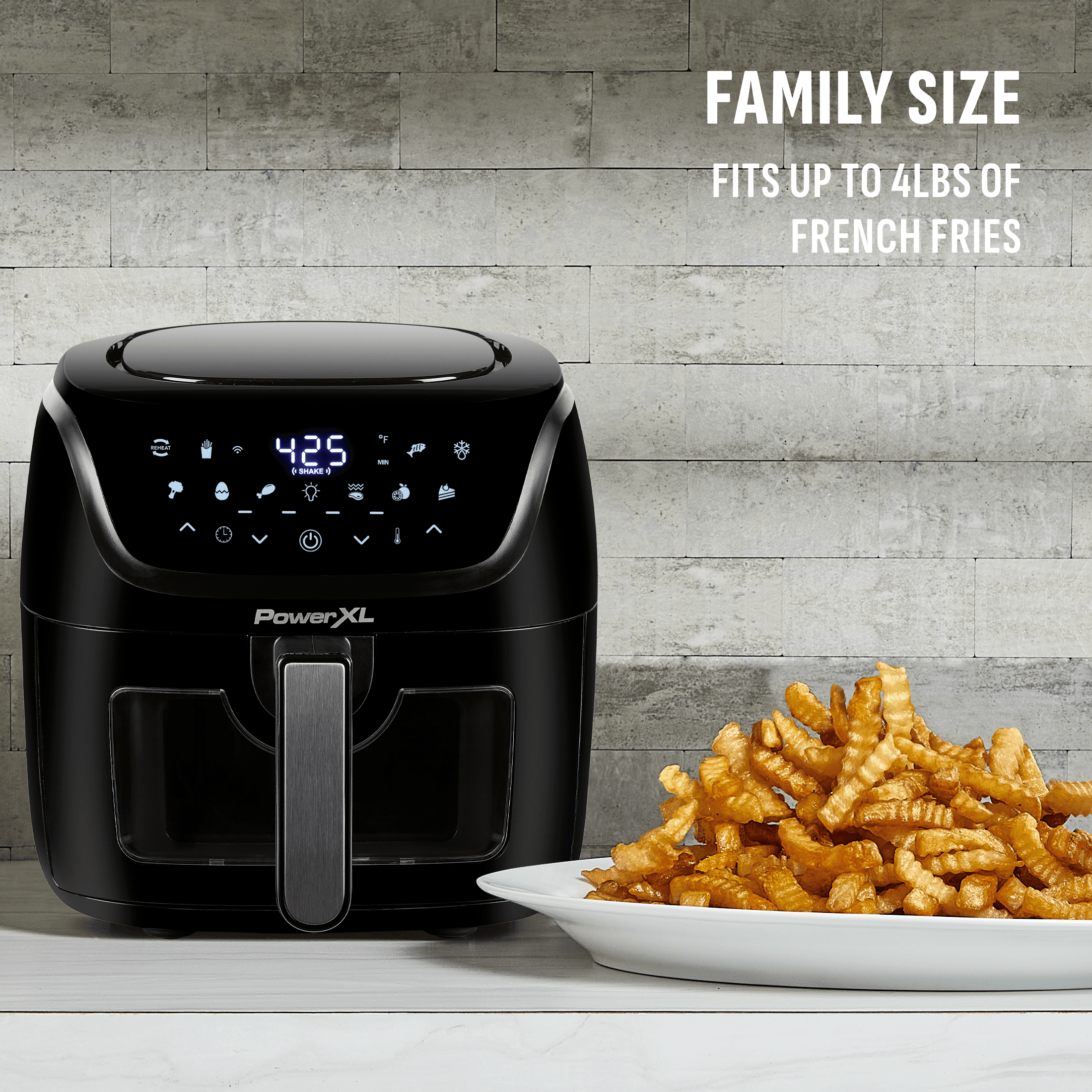 fits up to 4 lbs of French Fries- family-size meals