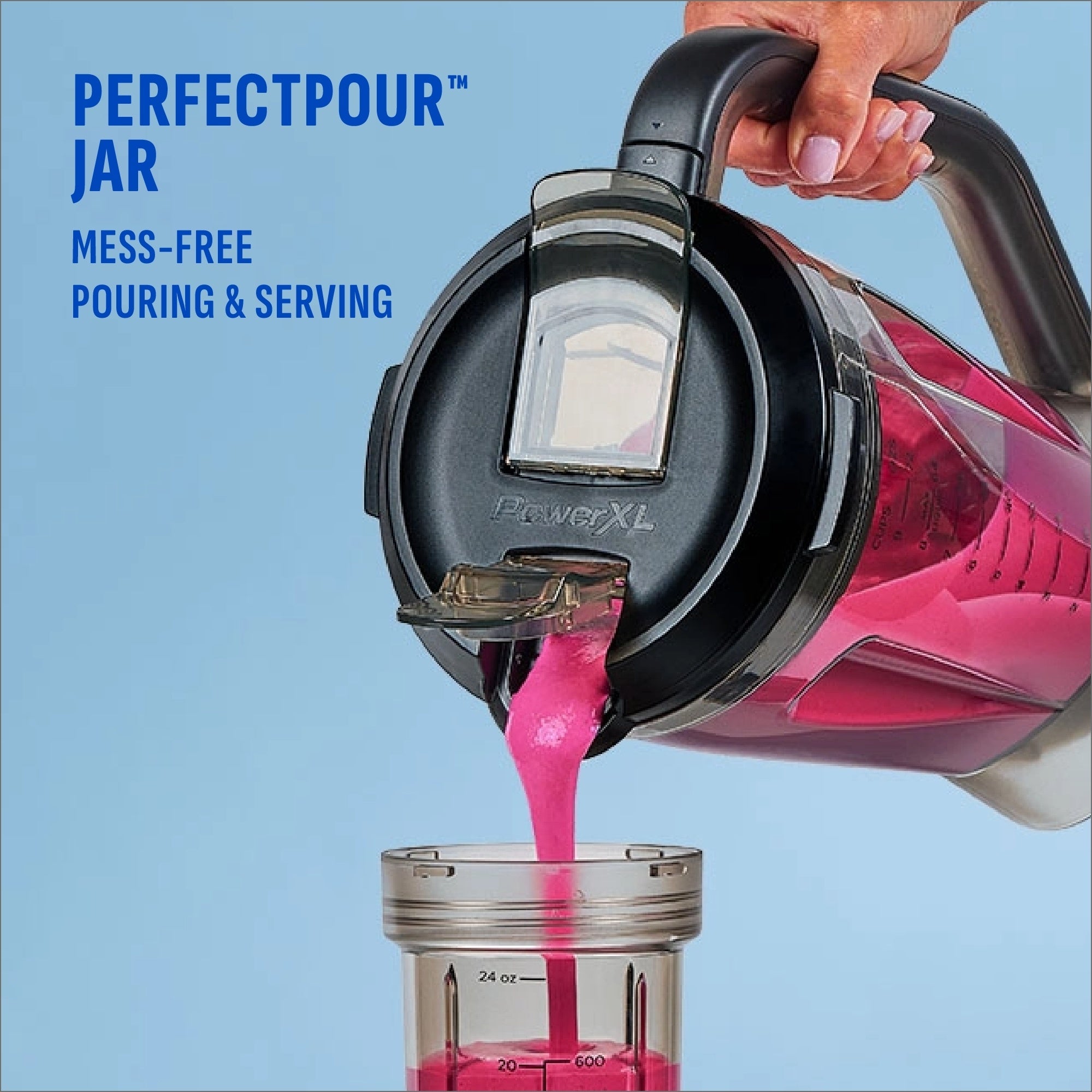 Mess-free ppouring with the PerfectPour Jar