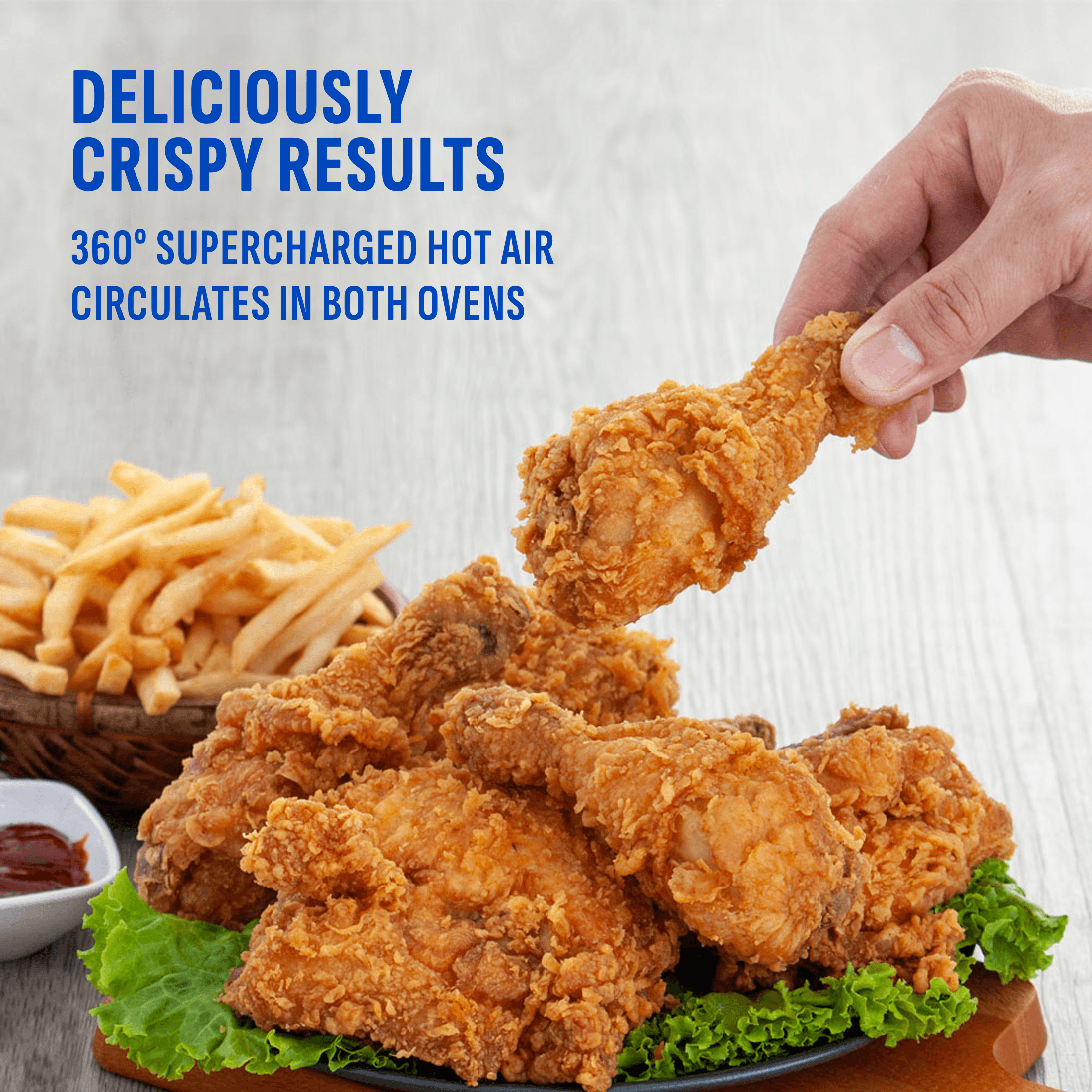 delciously, crispy fried chicken