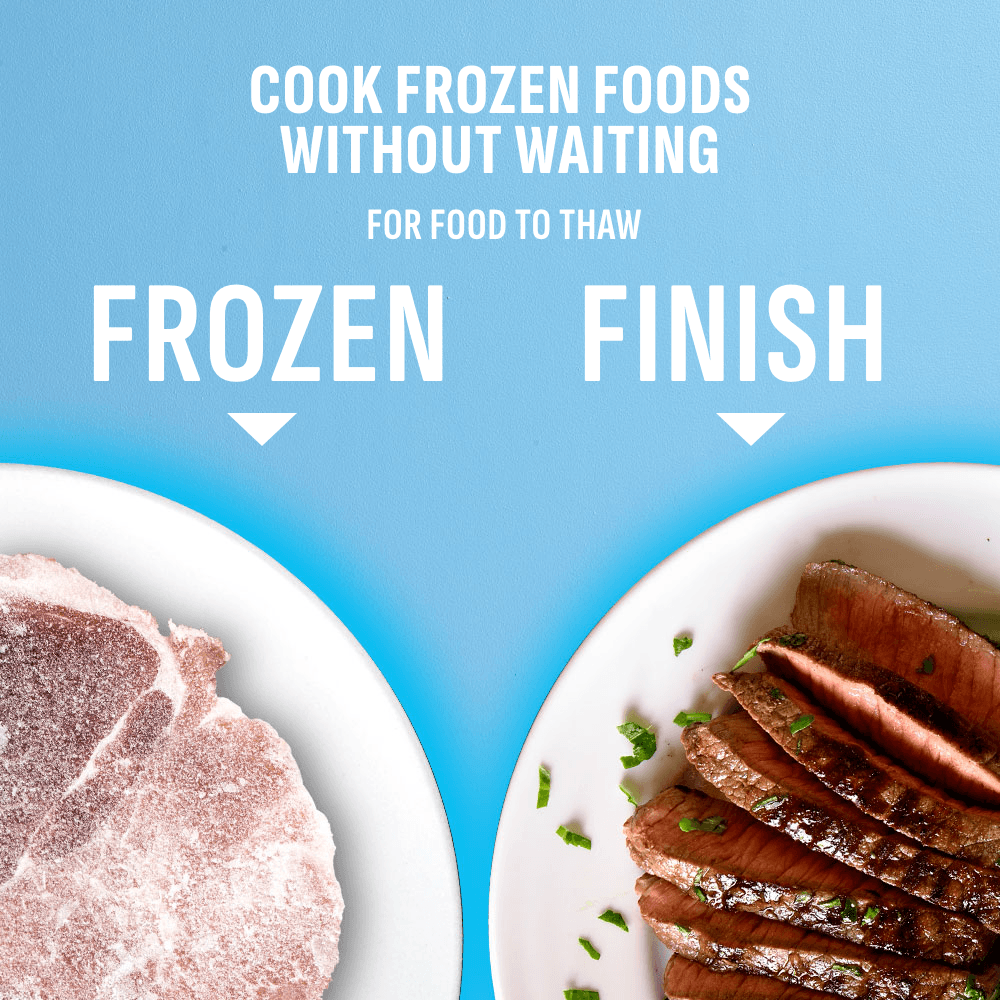 Frozen meat cooked without thawing- steaks